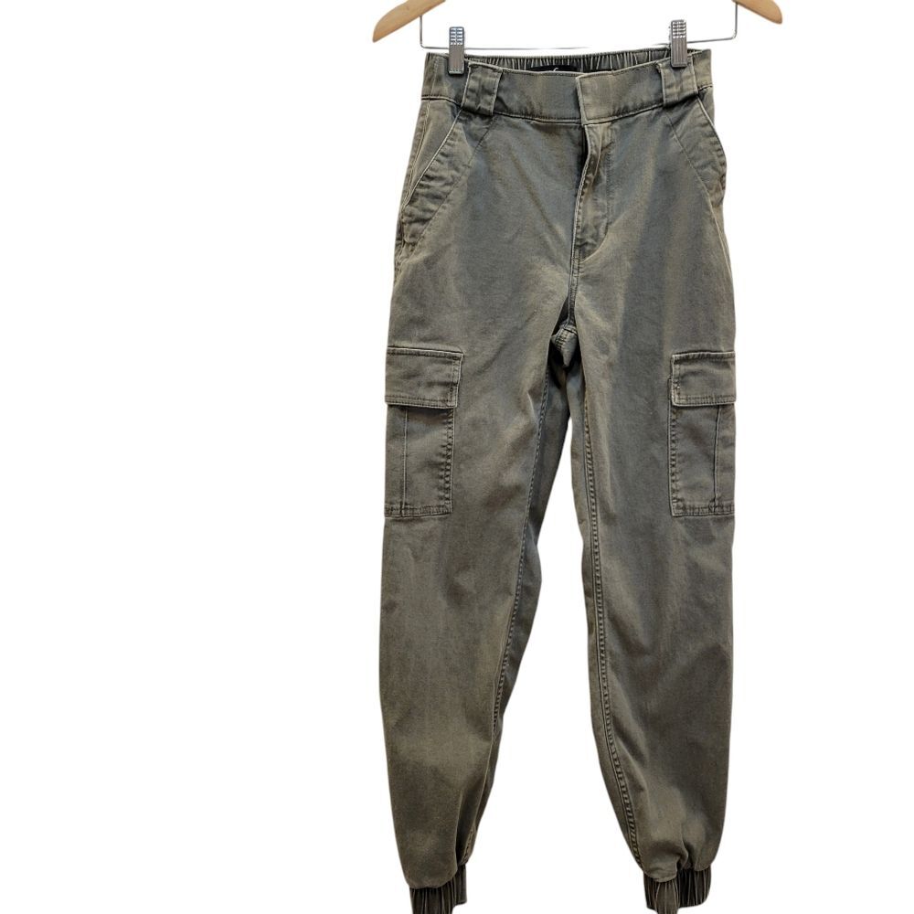 Zara Khaki Green Ultra High-Rise Jogger Pant Boho Grunge Y2K XS